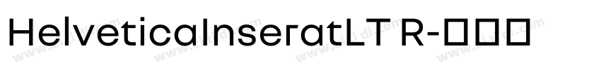 HelveticaInseratLT R字体转换